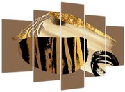Obraz - Abstrakcia golden brown N⁰2 (150x105 cm)