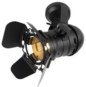 Inteligentné štúdiové bodové svetlo čierne otočné a naklápateľné vrátane Wifi A60 - Movie