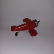 DECOLED Kovové lietadlo, 11,7 x 10,4 x 6,7 cm, červené