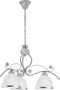 Luster na reťazi RETRO II 3xE27/60W/230V strieborná