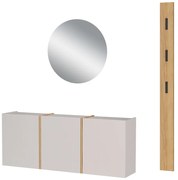 Krémová/v prírodnej farbe predsieňová zostava 168x200x27 cm Libbiano – Germania