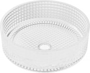 Mexen Lira sklenené umývadlo na dosku 37 x 37 cm, Transparentné - 24053700