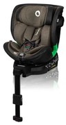 Lionelo - Autosedačka so základňou otočná HARMONY i-Size 40-150 cm čierna/olivová