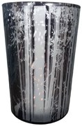 Veľký sklenený svietnik Trees smoke - Ø 12 * 18cm