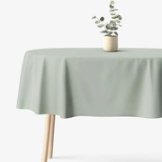 Goldea oválny obrus 100% bavlnené plátno - šalviovo zelený 120 x 160 cm