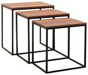 Odkladací stolík SHP 933 Walnut, 3 ks