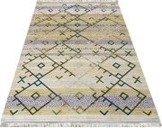 DY Zelený protišmykový koberec Hypnotic 05 Rozmer: 80x150 cm