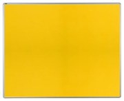 Textilná nástenka ekoTAB v hliníkovom ráme, 1500 x 1200 mm, žltá