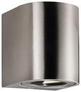 Nordlux - LED vonkajšie nástenné svietidlo CANTO 2xLED/6W/230V IP44 nerezová oceľ