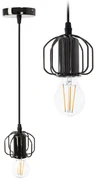 Toolight - Závesná lampa 1xE27 APP591-1CP, čierna, OSW-08563