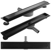 Rea Neox Pro Black, odtokový sprchový žľab 90 cm, čierna matná, REA-G7804