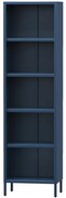 Regál Kovový Vysoký Mario Modern Dark Blue