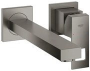 Umývadlová batéria GROHE Eurocube bez podomietkového telesa kartáčovaný Hard Graphite 23447AL0