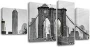 Obraz na stenu 4 dielny MESTO / NEW YORK ME114E40 - 130x70 cm