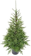 Umelý vianočný stromček v kvetináči 3D Smrek Karpatský 120cm