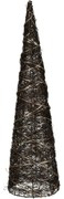 Vianočný LED kužeľ Browee tmavohnedá, 20 LED, 12 x 40 cm