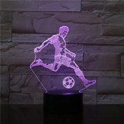 3Dmix 3DL-BTC042 – 3D LED nočná lampa - Futbalista (Bluetooth reproduktor - farba čierna)