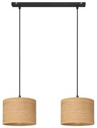 Luster na lanku ALBA 2xE27/15W/230V hnedá/čierna