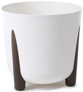 Okrúhly kvetináč FRIDA 260 biely