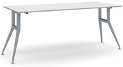 Rokovací kancelársky stôl WIDE, 180x80 cm, sivý
