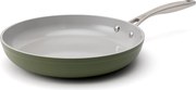 Elmich Nepriľnavá keramická panvica Zen Ø 28 cm – olivovozelená