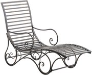 Kovová záhradné lehátko Amiens - Bronzová