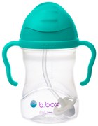 Hrnček so slamkou - nefritovozelený 240 ml