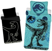 Bavlnené detské obliečky na jednolôžko so svietiacim efektom 140x200 cm Jurrastic World – Jerry Fabrics