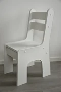 Detská biela stolička so šuplíkom