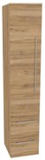 Mereo Bino, kúpeľňová skrinka vysoká 163 cm, ľavá, Multidecor, Orech Pacifik prírodný, MER-CN697OPP2