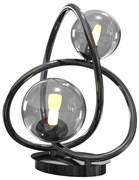 Wofi 8014-205 - LED Stolná lampa NANCY 2xG9/3,5W/230V čierna/chróm