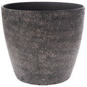 Plastový obal na kvetináč Ladrido tmavosivá, 22 x 21 cm