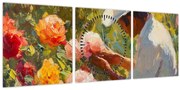 Obraz - Záhradník (s hodinami) (90x30 cm)