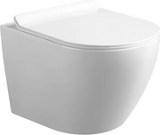 BPS-koupelny Závesná WC misa so SoftClose sedadlom HYD-4140, biela