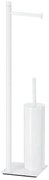Gedy Gedy, TRILLY Stojan s držiakom na toaletný papier a WC kefou, hranatý, biela matná, TR3222