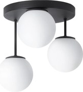 Stropné svietidlo Florence, 3x biele sklenené tienidlo, b, o