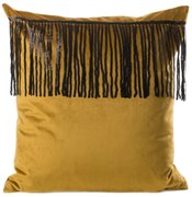 DEKORAČNÁ OBLIEČKA NA VANKÚŠ JASPIS 45X45 CM MEDOVÁ