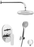 Aqualine Aqualine, LOTTA podomietkový sprchový set s pákovou batériou, 2 výstupy, chróm, LT743