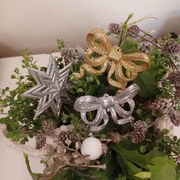 DECOLED Hviezda, priemer 10,5 cm, strieborná