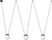 Faro Mine Pc Space 3L závesné svietidlo, tmavo šedé, 3x E27, designové