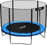 CH Trampolína s rebríkom a bezpečnostnou sieťou 252 cm - modrá