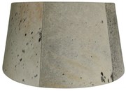 Šedo čierne tienidlo na lampu z hovädzej kože 50 cm - 40 * 50 * h 26 cm