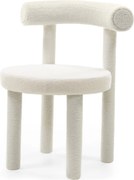 Jedálenská stolička PEDRO bouclé ecru