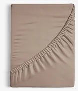 Goldea bavlnená napínacia plachta - kávová hnedá 90 x 200 cm