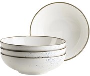 Mäser 4-dielna sada misiek Pintar White modrébodky 22 cm
