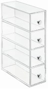 Transparentný úložný box so 4 zásuvkami iDesign Werso