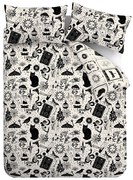 Čierne/béžové obliečky na jednolôžko 135x200 cm Enchanted Witchcraft – Catherine Lansfield