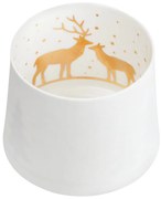 Räder Biely porcelánový svietnik HIRSCH