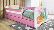 XXXLutz POSTEĽ PRE DETI A MLÁDEŽ 80/160 cm, biela, pink MID.YOU - Detské izby - 00214200022L