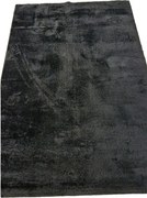 HU Čierny koberec Plush Deluxe Czarny Rozmer: 50x80 cm